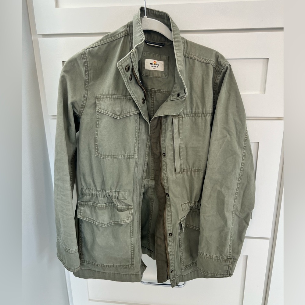 Marine Layer Army Green Military Jacket size small